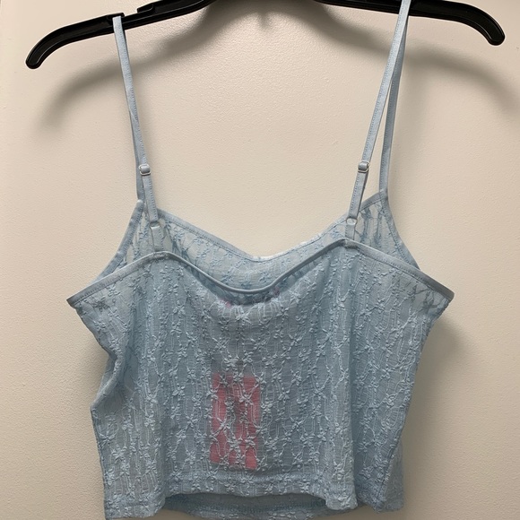 NWT Edikted star lace camisole top - light blue - Picture 4 of 5